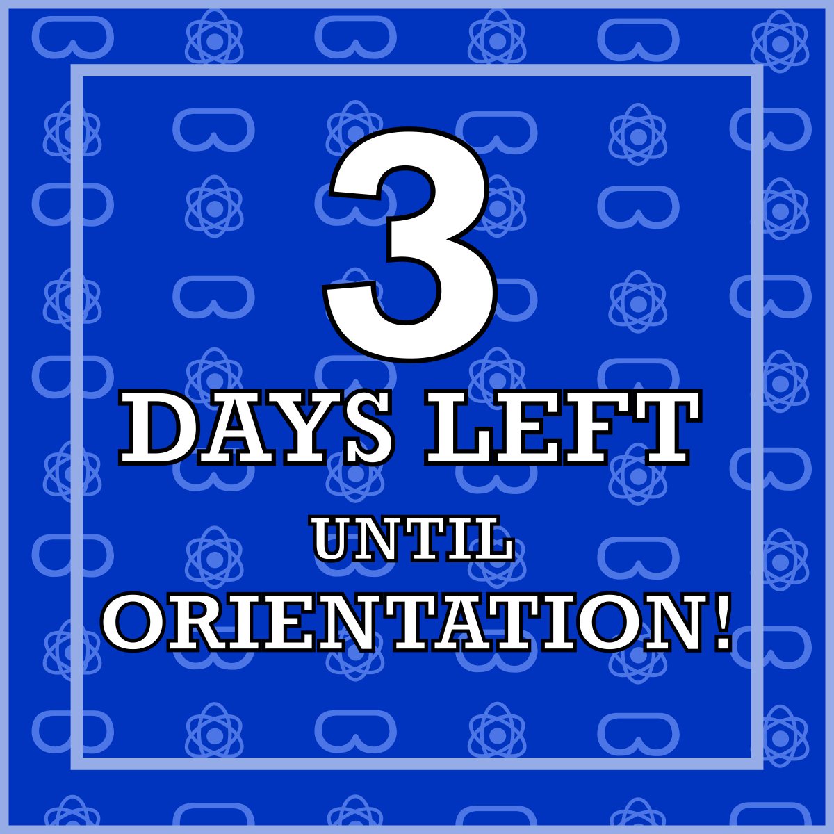SCIOrientation's tweet image. Three is a meaningful number in science. There are three types of blood cells, three layers of the Earth’s mantle, three engines in a space shuttle, and three days until the incoming Science class starts their University of Waterloo Journey. Get hyped, #UWOW19 is 3 days away!