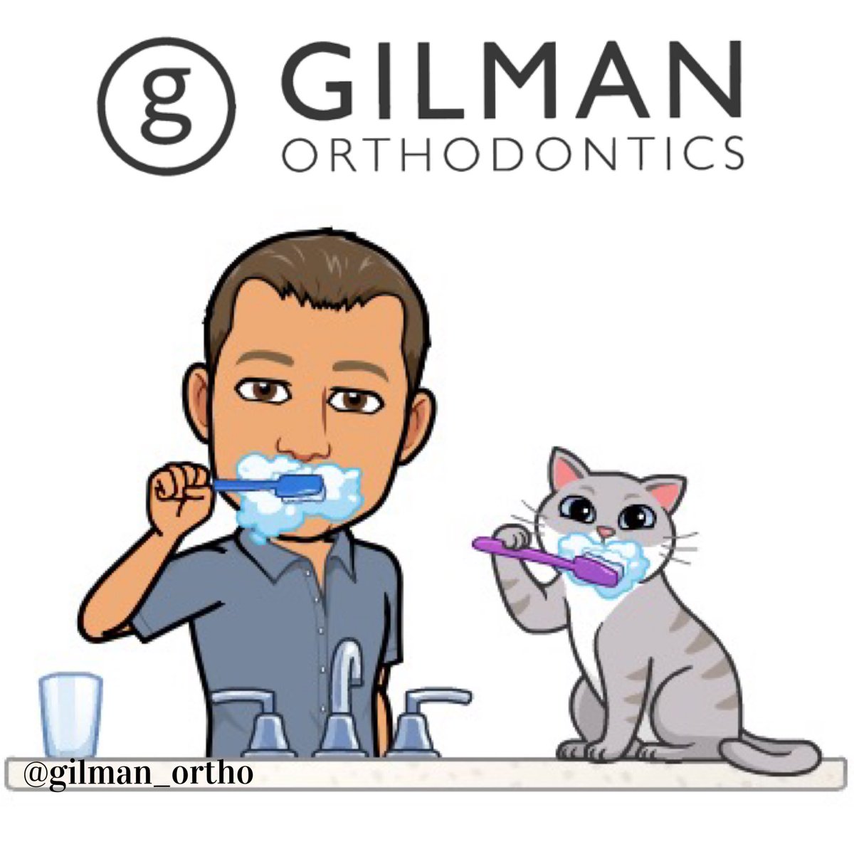 Gilman_Ortho's tweet image. Dr. Gilman recommends brushing your braces at least 3x a day to remove food particles and plaque build up before it can adhere to your brackets. #orthotips #2min3xaday