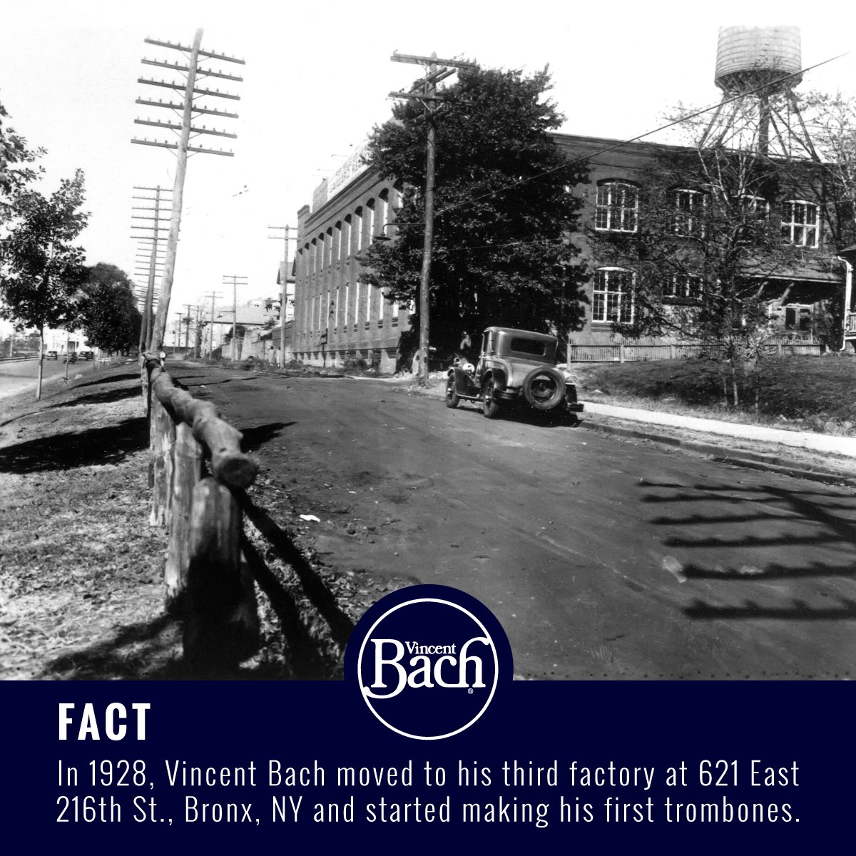 The location of the third factory is now a church. #BachFacts