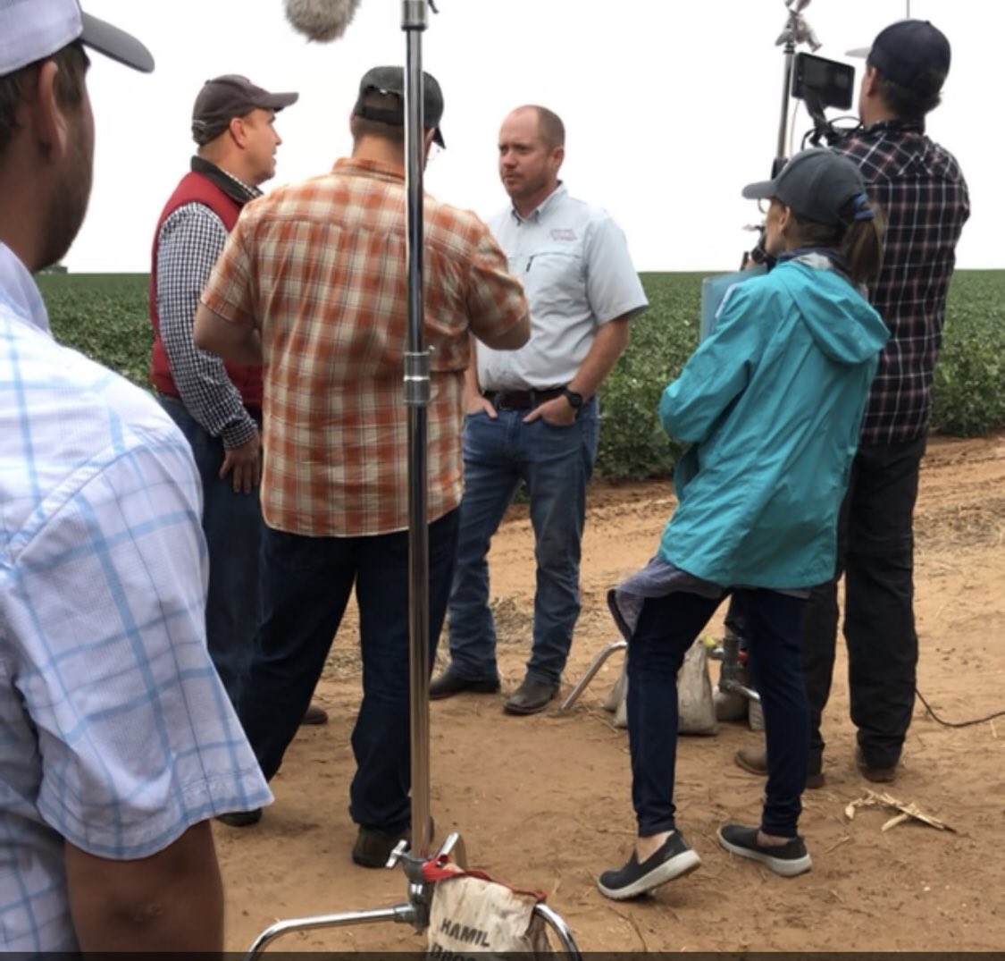 ccmac_OSU's tweet photo. Had an awesome time yesterday in Olton with @sanolte and @ag_producers for the taping of another episode of the @FMCAgUS #fmcminute #anthemflex #fmcfreedompass https://t.co/Fog6kVHKN5