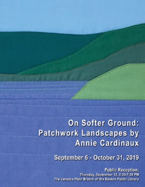 You're invited! On Softer Ground: Patchwork Landscapes by Annie Cardinaux - mailchi.mp/ed590d0066d1/u…