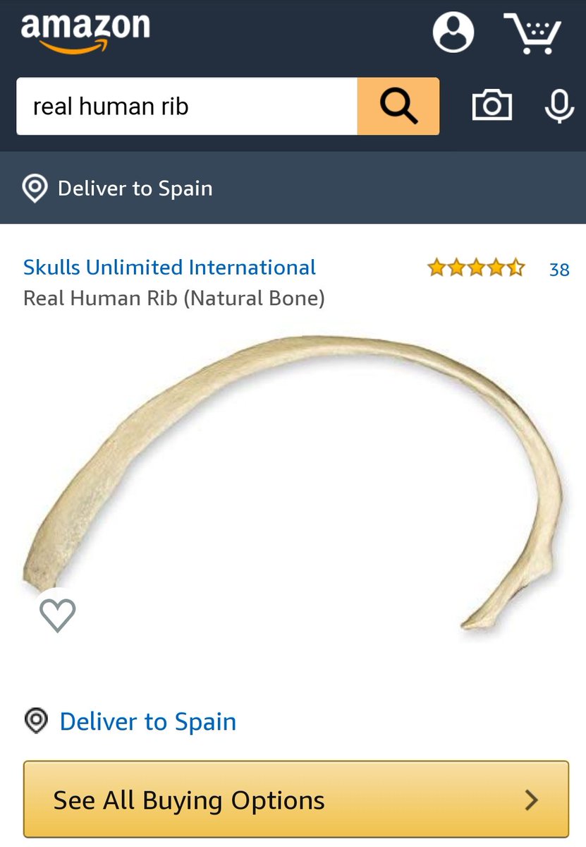 failcommerce_'s tweet photo. Esta costilla humana real sigue siendo mi producto favorito de Amazon de todos los tiempos.

Las reseñas son un descojone

👉 https://t.co/Ryx1SsfJFW https://t.co/qlPvVL8G8e