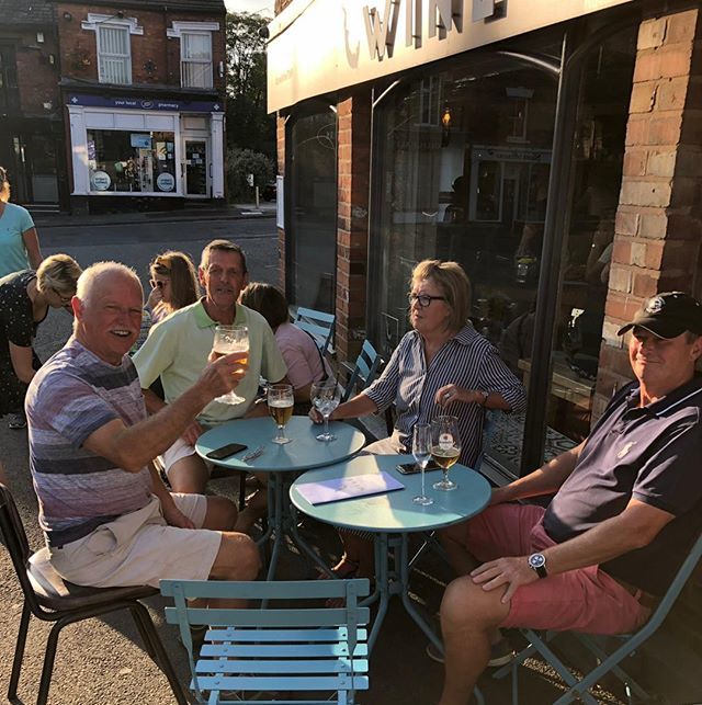 Some of our awesome customers on Friday evening, they certainly started off their bank holiday weekend well.

Such a brilliant spot outside TWK to take in our pretty village and see who’s out and about. 
#customers #lovelymm #lovelycustomers #loyalcustomers #supportlocal #in…