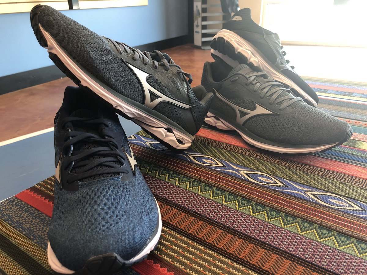 RunFitSportsInc's tweet photo. Come in and try a pair of our new @MizunoRunningNA Wave Rider 23 neutral cushioning shoe! These shoes are a go to for a responsive and lightweight feel! They have a soft mesh lining and fit like a sock! https://t.co/M49e8joUET