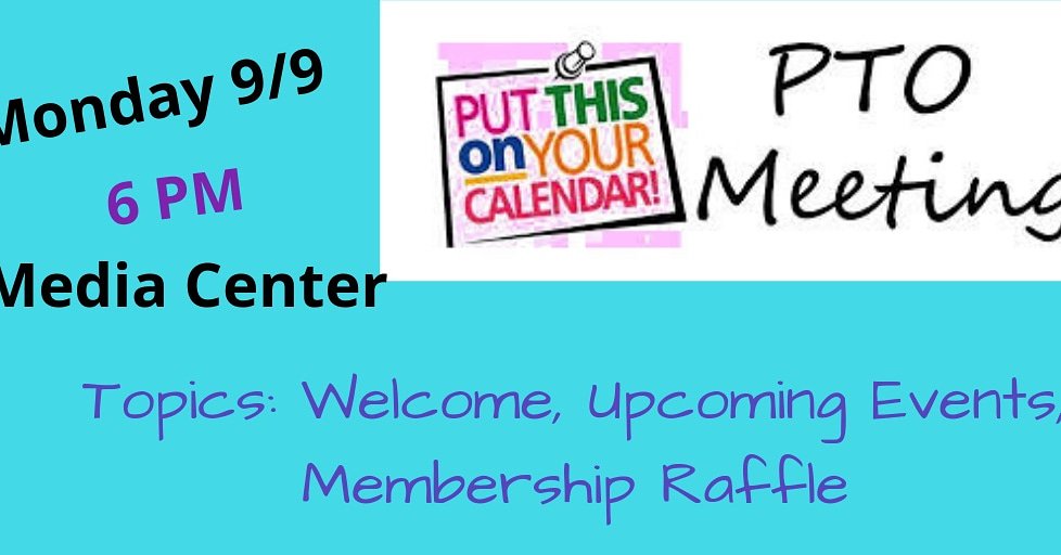 DRESPTO's tweet photo. Join us Monday, September 9th @ 6pm for our first @DixonRoadElem PTO meeting of the year! No sitter, no problem, bring the kids with you. The meeting will last less than an hour. #ptomeeting #DRESPTO #welcomebackdragonflies https://t.co/pTWJbhLxSO