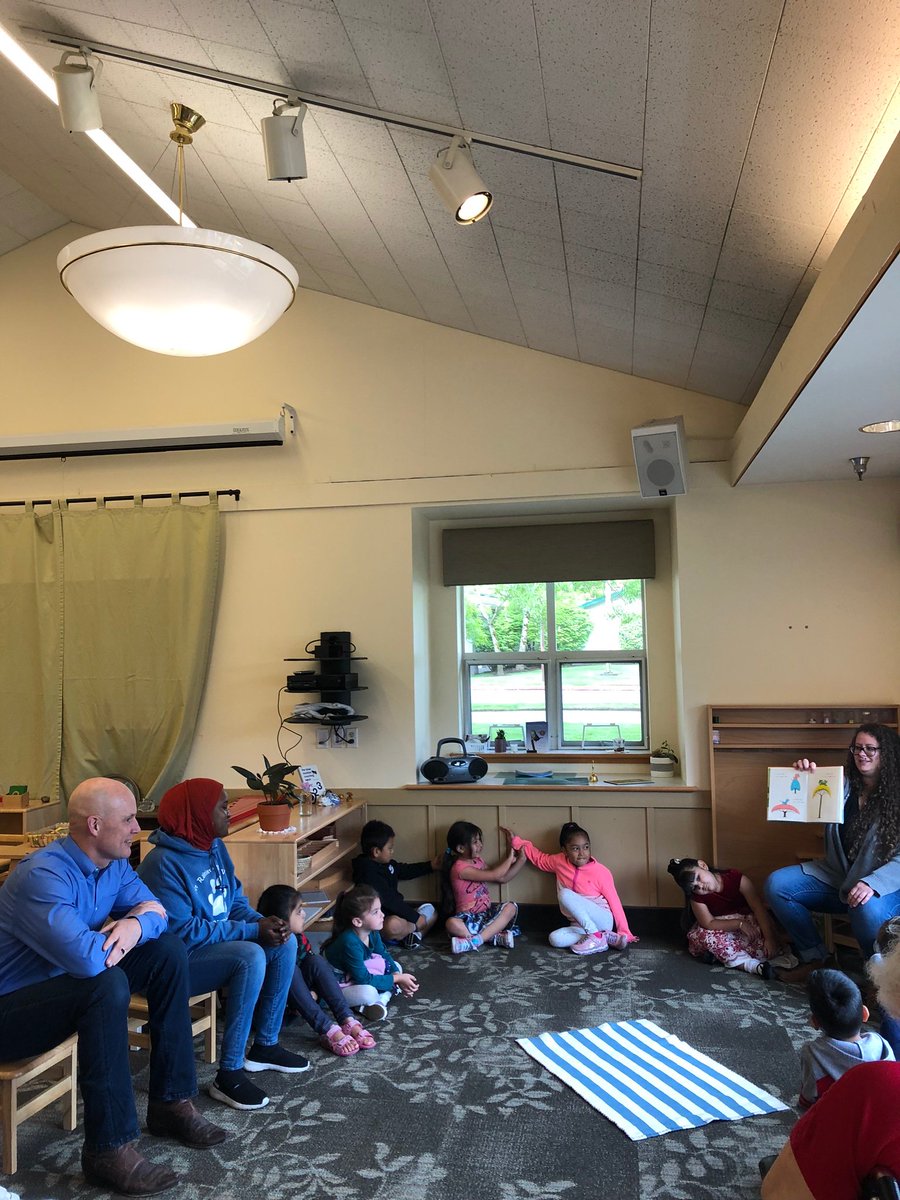 JeffBezos's tweet photo. Had a great meeting with Mike George. We’re hard at work building Day 1 Academies, and Mike has been busy learning from the best in the field. Here are a few pictures from his listening tour – visiting the smart and kind early educators from schools across the country. https://t.co/ty1ngS2JCA