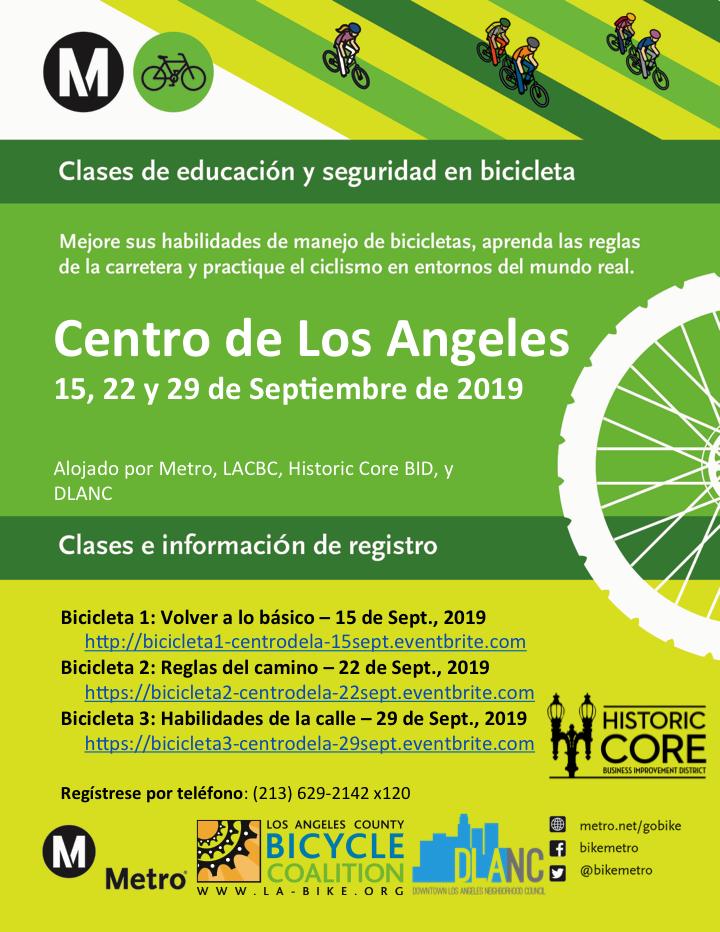 heybikela's tweet photo. We have another round of FREE #MetroBEST Bike 123 classes scheduled for Downtown LA in September. Once again we'll be offering English and Spanish versions. Attendees get a free helmet & lights! Details with links to register at https://t.co/95oDbbM7su #bikeLA https://t.co/6OOhso3Lu7