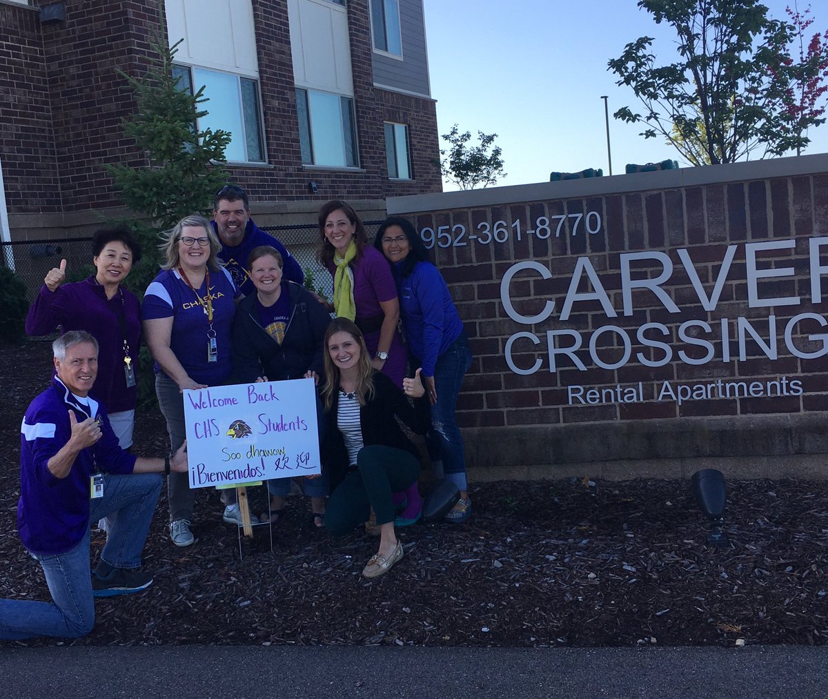 MetaCoach_Stew's tweet photo. Scooby and friends traveled throughout the district to look for clues, visit communities, and welcome students to the #HawkFamily! ⁦@ChaskaHawks⁩ #SoarHawks https://t.co/gaM2p08F7R