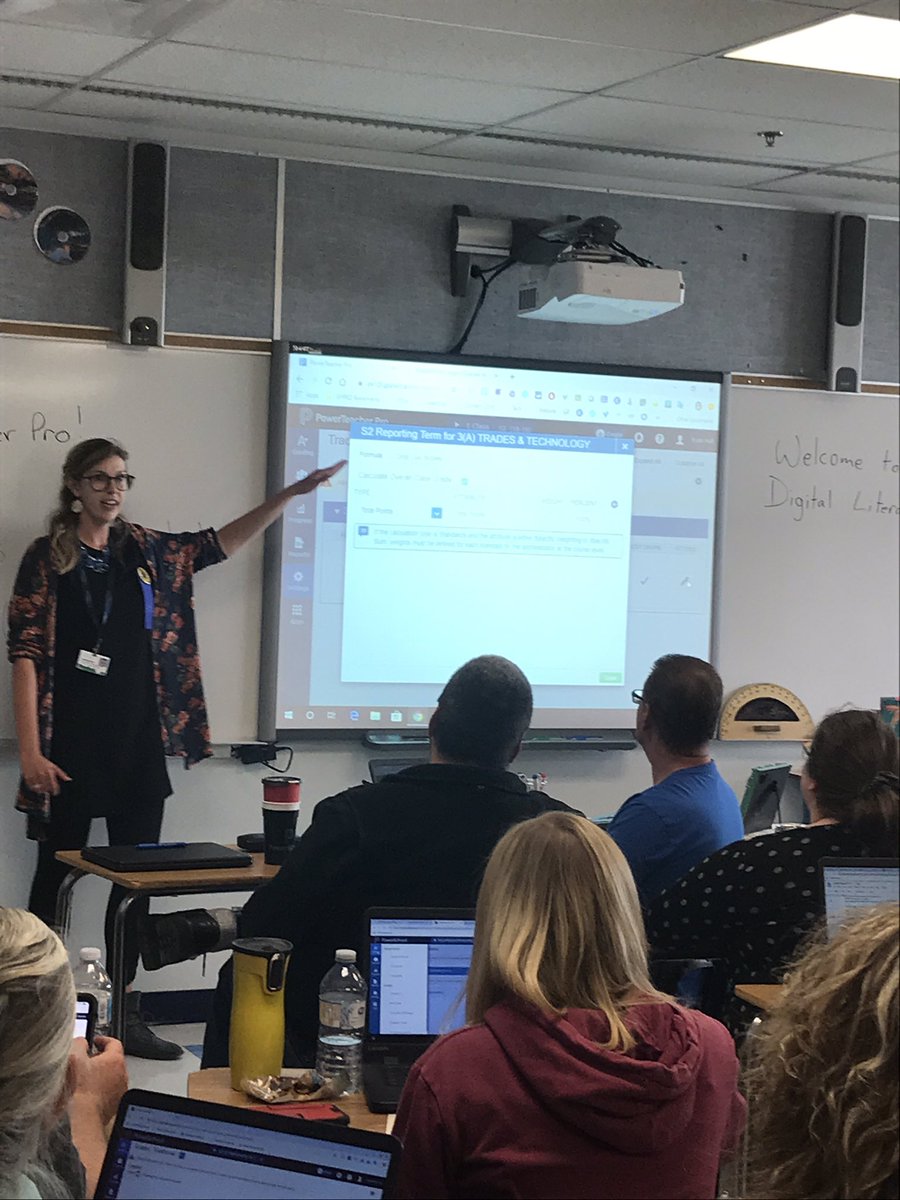 #gypsdkickoff Amelia is a rock star PowerSchool pro guru! Ninja tricks galore. #GYPSD77