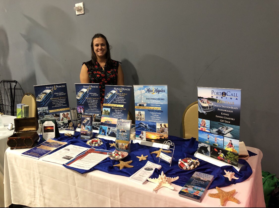 Come visit us at the Naples Chamber Trade Show! We are ready to tell you all about what fun things we have coming up! <a href="/NaplesChamber/">GreaterNaplesChamber</a> #napleschamber #groupevents #cruisenaples