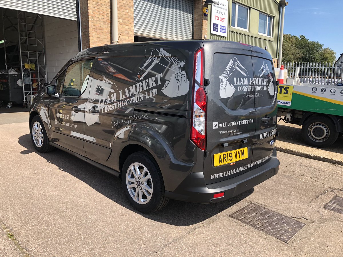 CarWrapNorfolk's tweet photo. One of three brand new Ford Connect’s completed for @LL_Construction this week. Call or message to book your vehicle in #ford #fordconnect #connect #graphics #definatelydifferent #norfolk #norwich https://t.co/LrUgvrQcHF