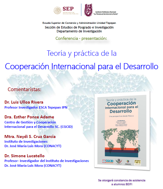 neydimexico's tweet photo. Un placer participar esta tarde en la #ESCATepepan en la presentación del libro "Teoría y práctica de la #CooperacionInternacional para el desarrollo" @PosgradoESCATEP @institutomora @REMECID #EgresadoMCID #EgresadoMora https://t.co/8F2PHshVtH
