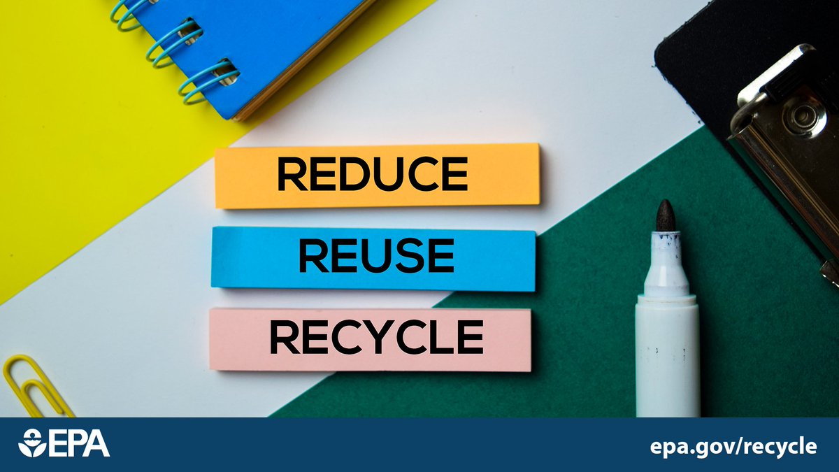 EPA's tweet photo. Ready to go #BackToSchool? Want to learn your ABC’s and about the #3Rs? Here are some resources for students and educators on how to reduce, reuse and recycle. https://t.co/fkiEAK8R95  #BackToSchool2019 https://t.co/NpZQkFf95P