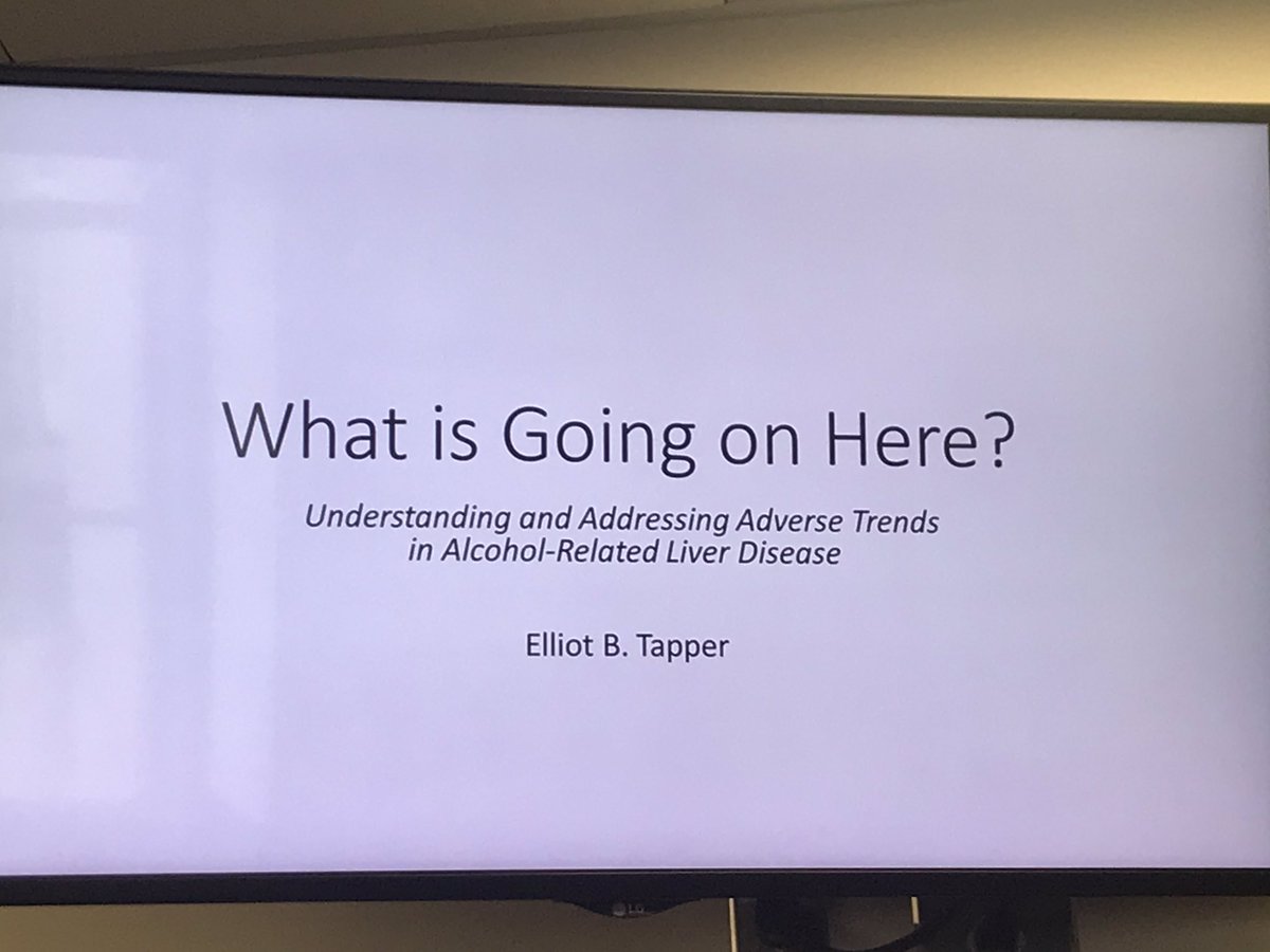 Great having @ebtapper deliver transplant grand rounds @UChicagoGI discussing alcohol liver disease. Also appreciate him taking the time to impart his sage advice to fellows. Take homes: 🍺 abuse is an epidemic Need better proactive preventive measures & MDT Consider medications