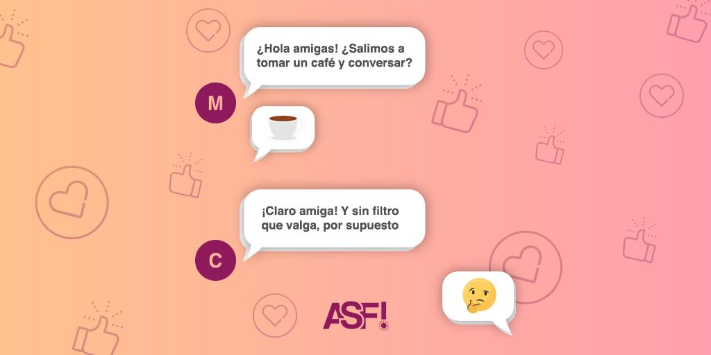 amigas_sf's tweet photo. Tienes una cita con nuestras #AmigasSinFiltro, ¿Te animas a decir las cosas sin pelos en la lengua? Ellas no lo piensan dos veces 🤭. 

#SinFiltro #ASF #UnManualSinTabú https://t.co/2PQncjTAjy