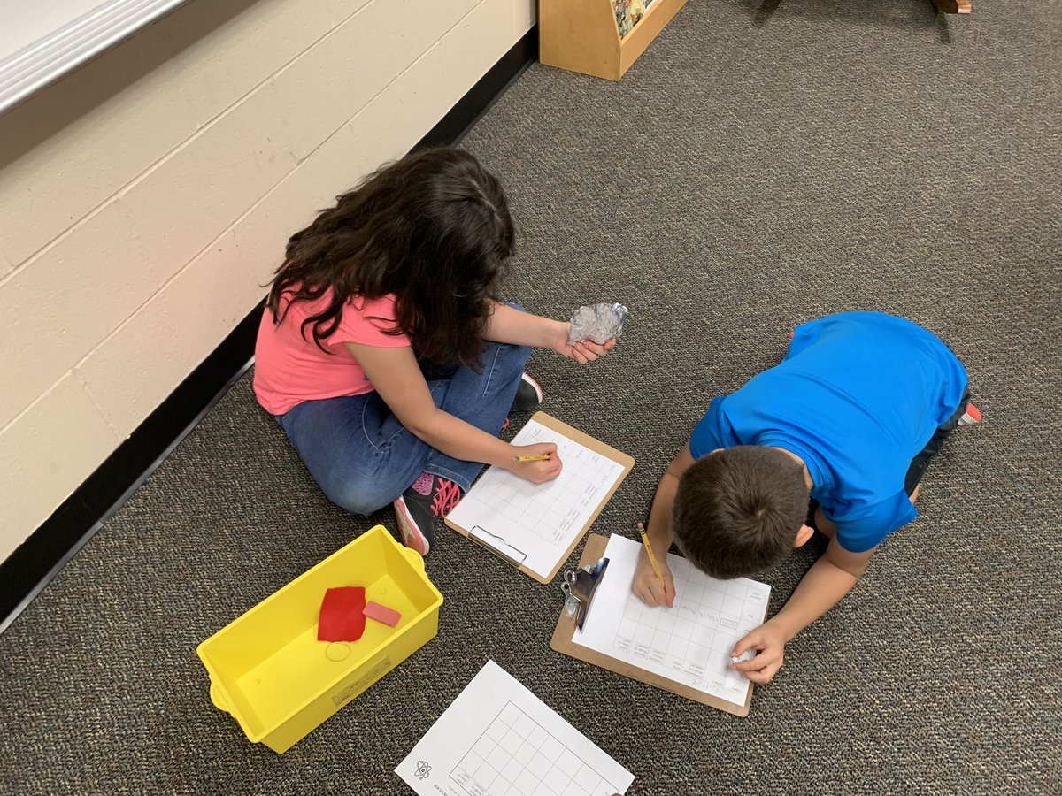 We are exploring and describing physical properties of matter. <a href="/HumbleISD_HHE/">Hidden Hollow Elementary</a> #criticalthinkers