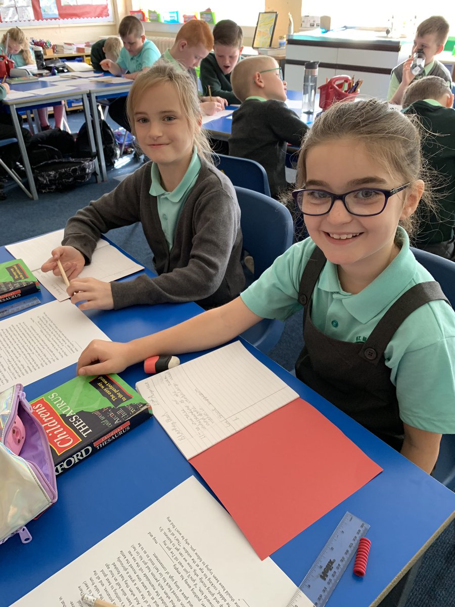 StMarysPS14's tweet photo. P6/5 enjoyed playing blankety blank this morning. They stretched their understanding of our class novel and found fantastic alternatives for the the vocabulary within it ๐คโ๏ธ๐
#reflectivereading #exploringtexts #increasingourvocabulary #searchingforsynonyms https://t.co/vGuD0Egdd7