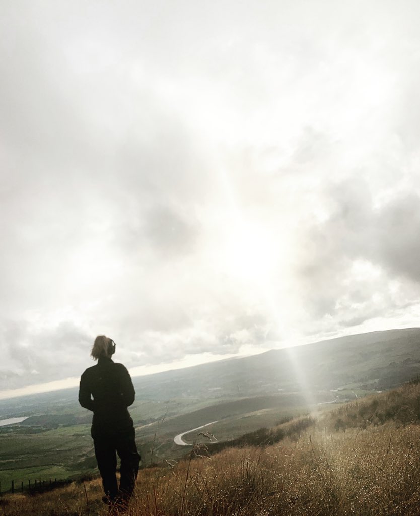 ElizaBart's tweet photo. Day 150!! I feel both emotional and proud of making it this far! A tough, wet, and scenic day to bring it up as I crossed over the Pennines! 
Just 4 more weeks to go!  #4000kmwalkforJDRF https://t.co/RGrqM7JMF1