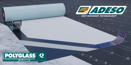 PolyglassUSA's tweet image. FASTLap® and SEALLap® Ultra are unique features on Polyglass’ ADESO® self-adhered modbit membranes. These innovations help to increase installation speed and lower labor cost. Learn more bit.ly/2RzoSiA #roofing #selfadhered #polyglass #ADESO #modbit