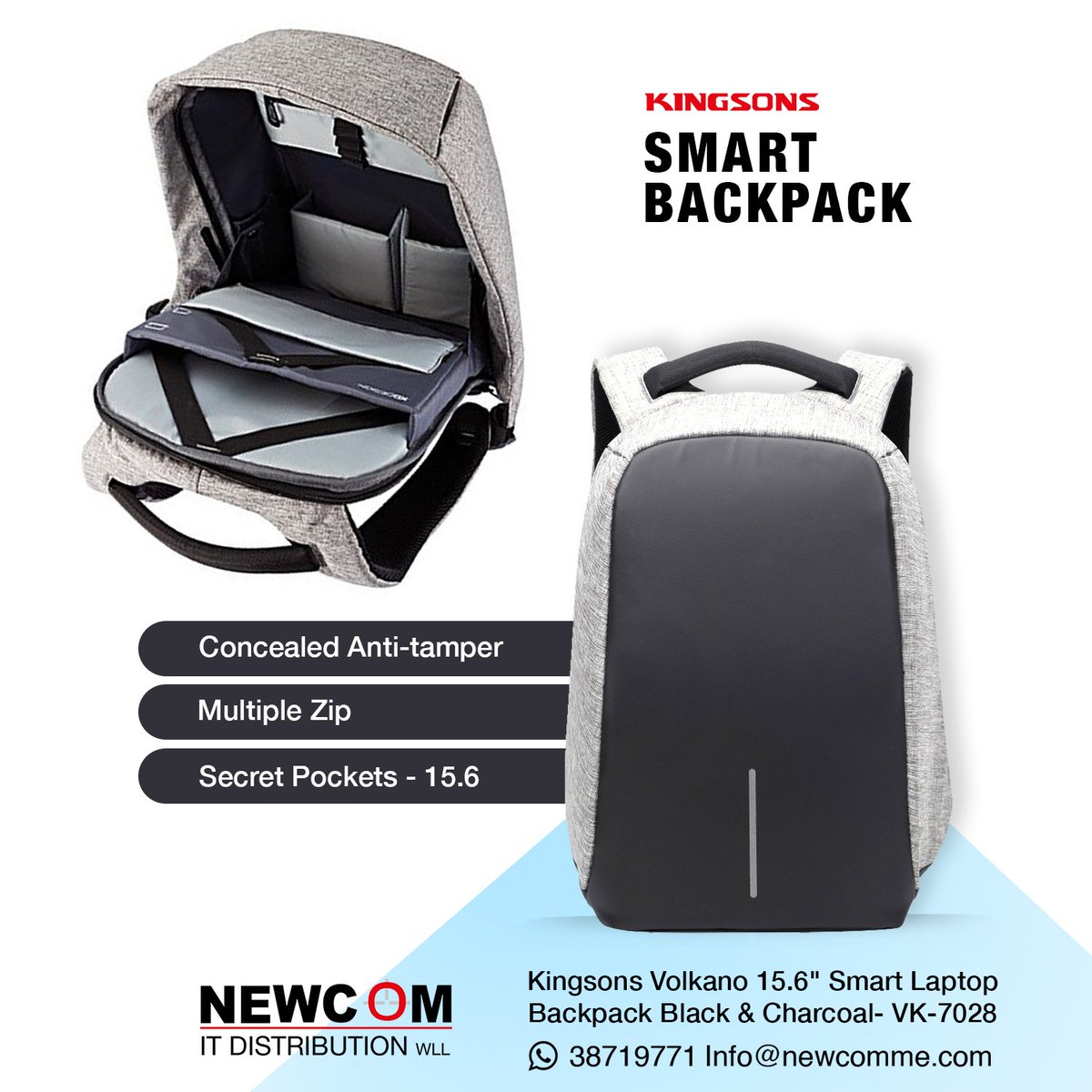 volkano smart laptop backpack