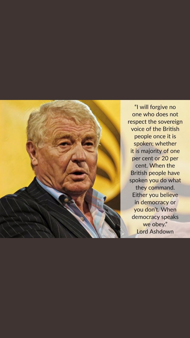 How we miss the brave #PaddyAshdown, best leader of the ⁦@LibDems⁩ by a mile. He was PM material and now we have ⁦@joswinson⁩ of the undemocratic illiberals who is trying to thwart our democratic vote at every turn.
⁦@sarahwollaston⁩
⁦@ChukaUmunna⁩
⁦