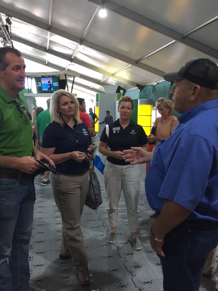 Rileyrow's tweet photo. Final stop @PioneerSeeds @CortevaUS @FPShow #FPS19 with @ISDAgov @MikeNaigIA @IADeptAg @chrischinn @MoAgriculture @NASDAnews https://t.co/PG0x8GH04R