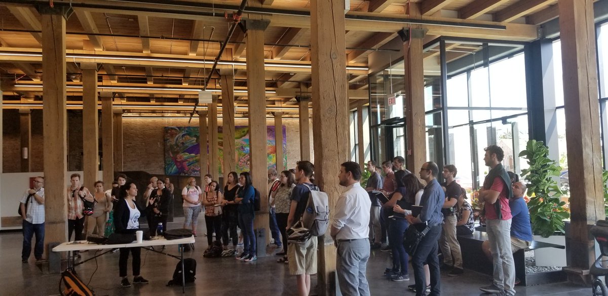 Great turnout at our Mayor's Pedestrian Advisory Coucil site visit to El Paseo.