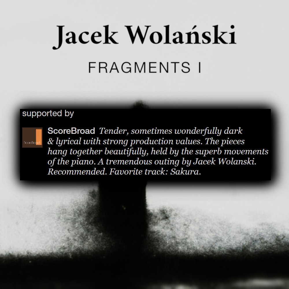 Thanks to ScoreBroad for writing those kind words about "Fragments I" on Bandcamp! It means a lot and motivates me to work more on this kind of music.
So far, I did two new tracks, which means, that "Fragments II" will be released in the near future.

jacek-wolanski.bandcamp.com/album/fragment…