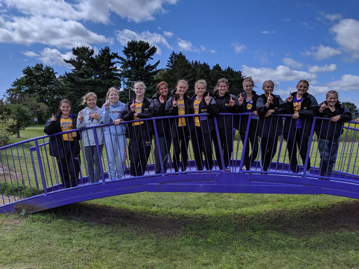 DurandPantherXC's tweet photo. Solid start to the season! The girls took the team title (69pts) out of 17 teams, Madison Sand took the individual title, and Parker Schneider 3rd & Manny Bauer 5th in the boys race. #racinghard #workinghard #gettingbettereveryday https://t.co/1l5MpTObnf