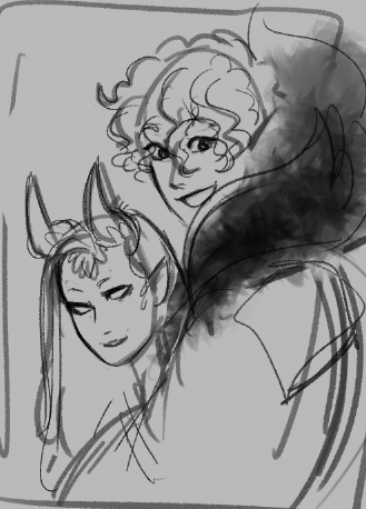 some other cute monty and ravenna doodles uwu 