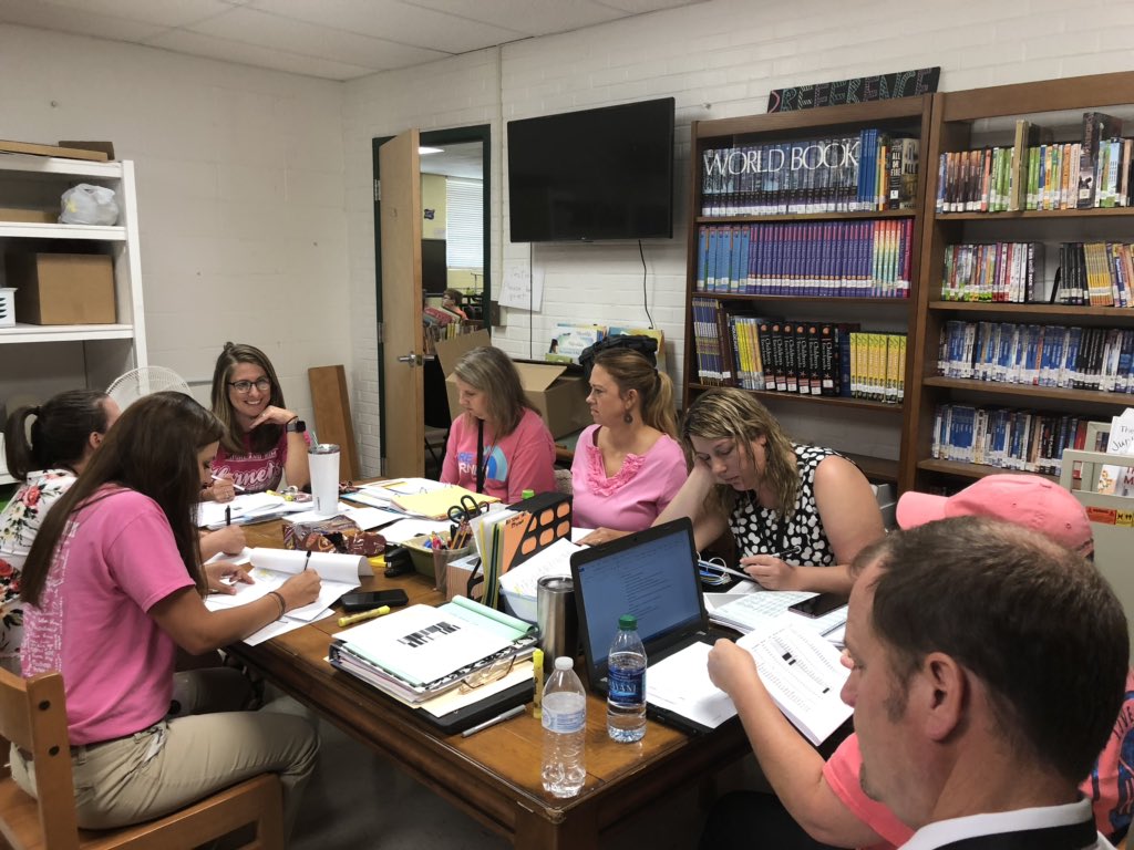 jevfisher's tweet photo. Great PLCs today at Highland Rim! Loved the opportunity to be a part of creating great intervention plans for students!! All about the whole child in LC.... 😁 Thanks @dcasey_13 @ggbama14 @HRSHornets #oneLC https://t.co/9rqsozAdVi