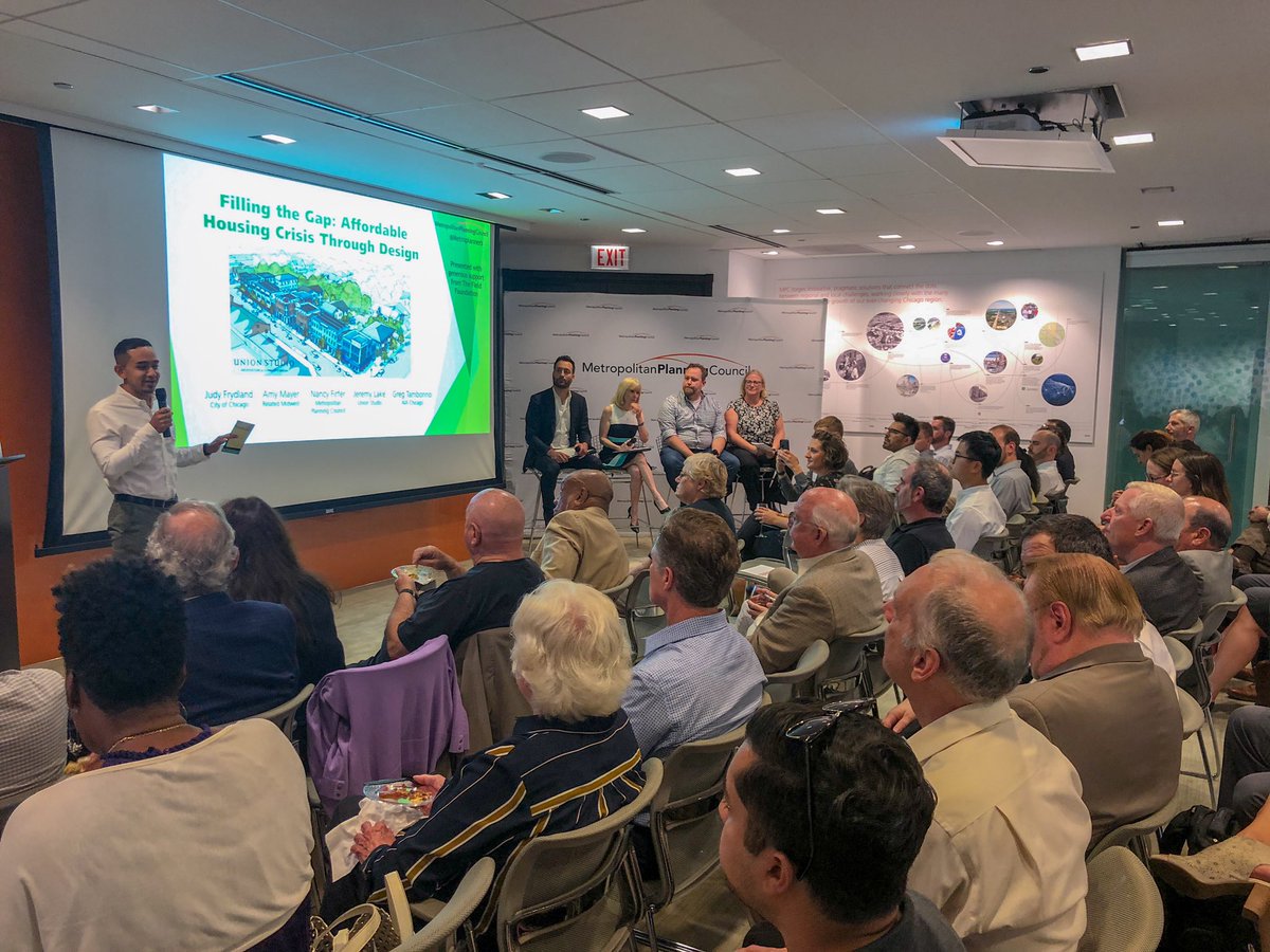 What are challenges to building housing in &amp; around Chicago? Judy Frydland hosted “Filling The Gap: Affordable Housing Crisis Through Design”, where Greg Tamborino from our CHI studio &amp; others offered insight into this timely topic <a href="/Metroplanners/">MPC</a> <a href="/AIAChicago/">AIA Chicago</a> @Related_Midwest