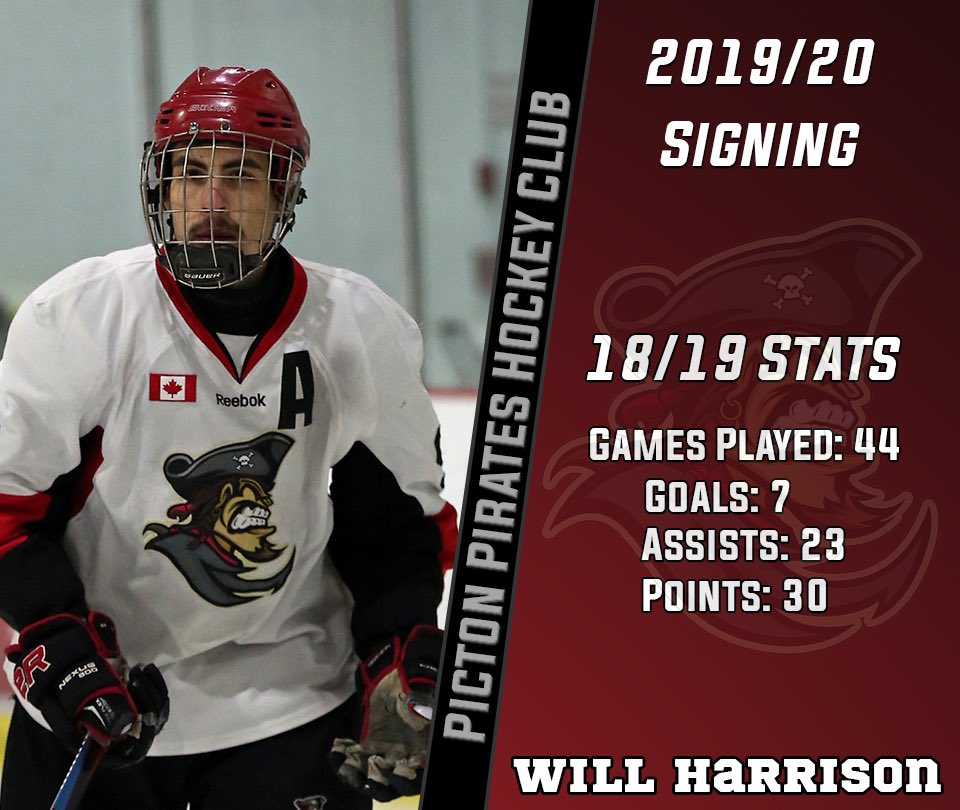 PictonPirates's tweet photo. 🚨Signing Announcement🚨
Welcome back our 2019/20 Captain,  William Harrison. Will looks to become the all time leader in games played for the Pirates this season. https://t.co/EMBjIxSLdx