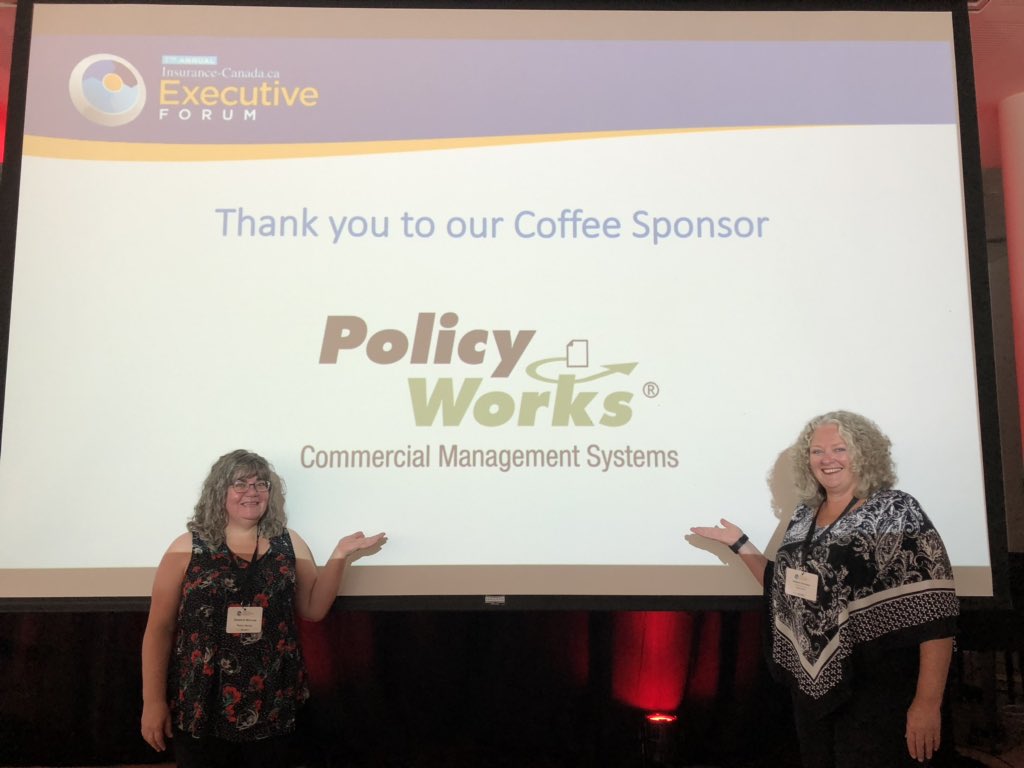 DebSummers2020's tweet photo. #coffeebreak sponsors at the Insurance Executive Forum @PolicyWorksInc https://t.co/fp8trOVG9z
