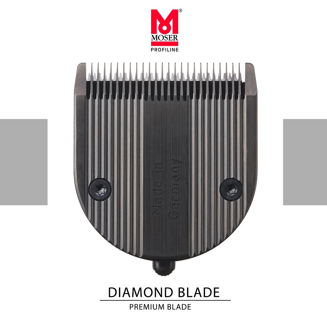 WAHLspain's tweet photo. La cuchilla #PREMIUM del futuro, la #DiamondBlade (40 veces más resistente, con un corte más nítido y con posibilidad de limpiarla bajo del agua directamente). 
#peluqueria #moserprospain #hairtrends #moserprospain #moserspain #moserespaña #cuchillasmoser https://t.co/MkO52k3zb9