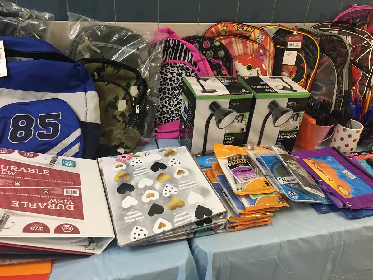 FSDVikings's tweet photo. Great news Farmingdale families: We have free school supplies galore thanks to St. Catherine’s Parish and Garden State Community Bank! Please stop by to shop our school supply station. Hope to see you! #communitypartners #gratitude #2019backtoschool https://t.co/I4j78r8KwI