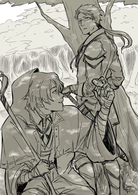 #KunikidaMonth2019 | Day 18 - Fantasy
"Do you really need all these mushrooms for the atelier?"
"Perhaps~" 