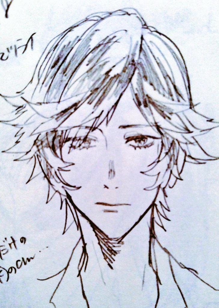 トキヤさんがTwitter更新されてるんで前描いたやつひっぱってきたんだけど、所々に廊下の文字が見えるのは気にしないでほしい 