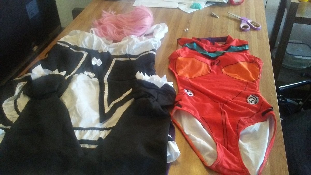 Usagi Senpai22 On Twitter Guess What Came In The Mail Today Cdawgva I M So Happy Xd My Cat Has Already Claimed Ram Lol And I Put The Asuka Suit In A Clear