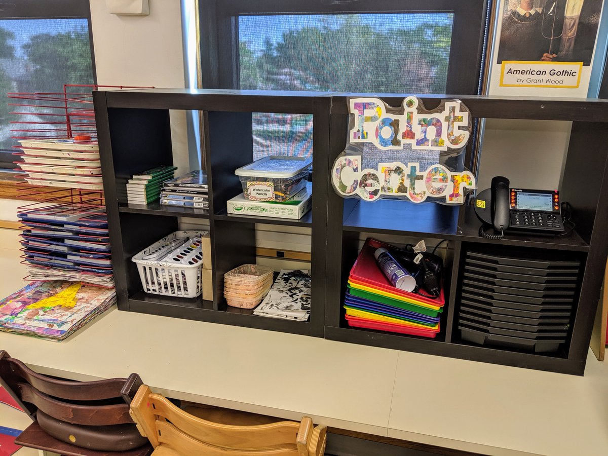 MrsVoigtArt's tweet photo. It has been wonderful to have students using the Field Art Room this week! The year is off to a great start! #d64smiles #engaged64 #artsed #BackToSchool2019 #d64art https://t.co/MwQcPK4mm0