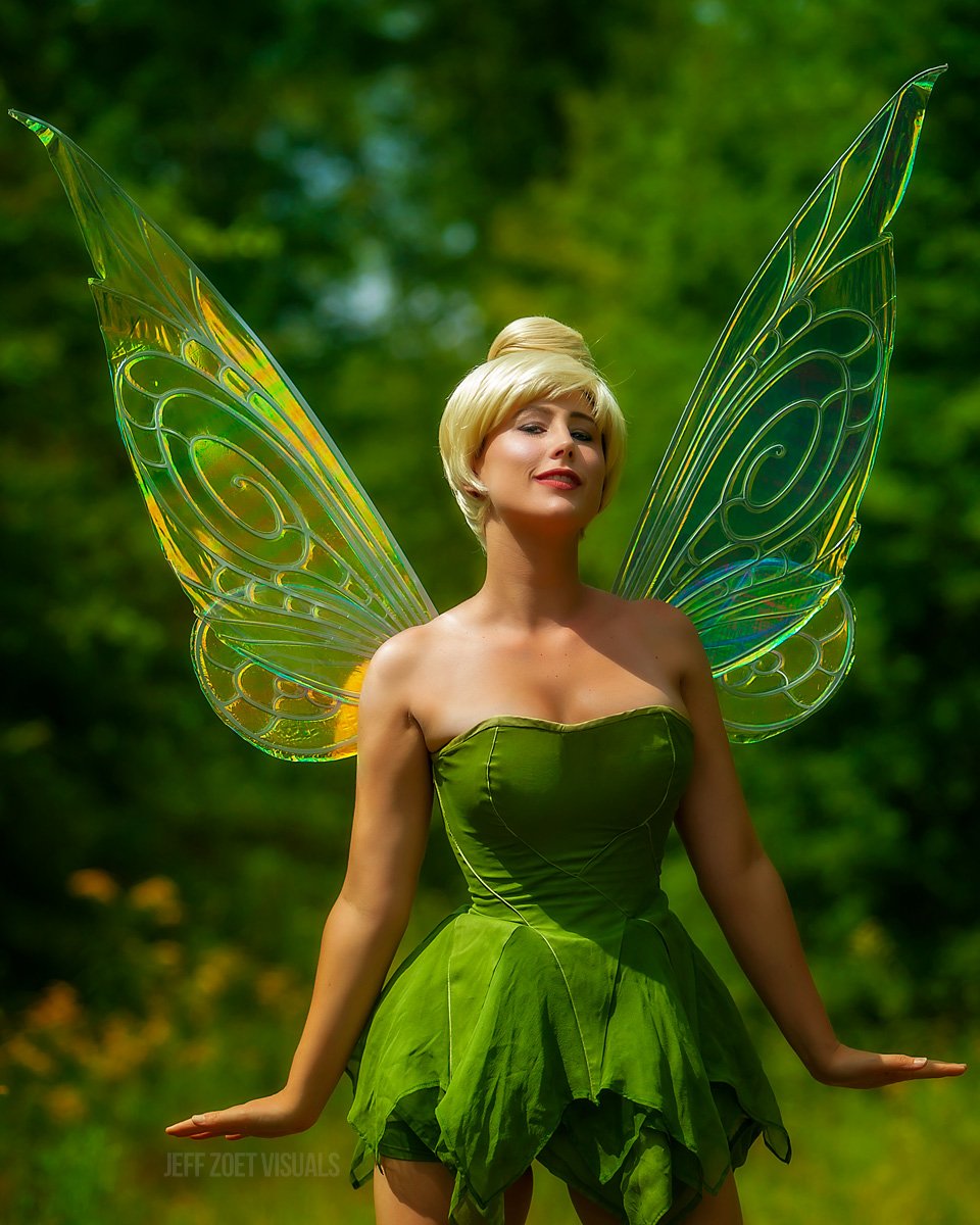 Tink is stretching her wings and is ready to take flight