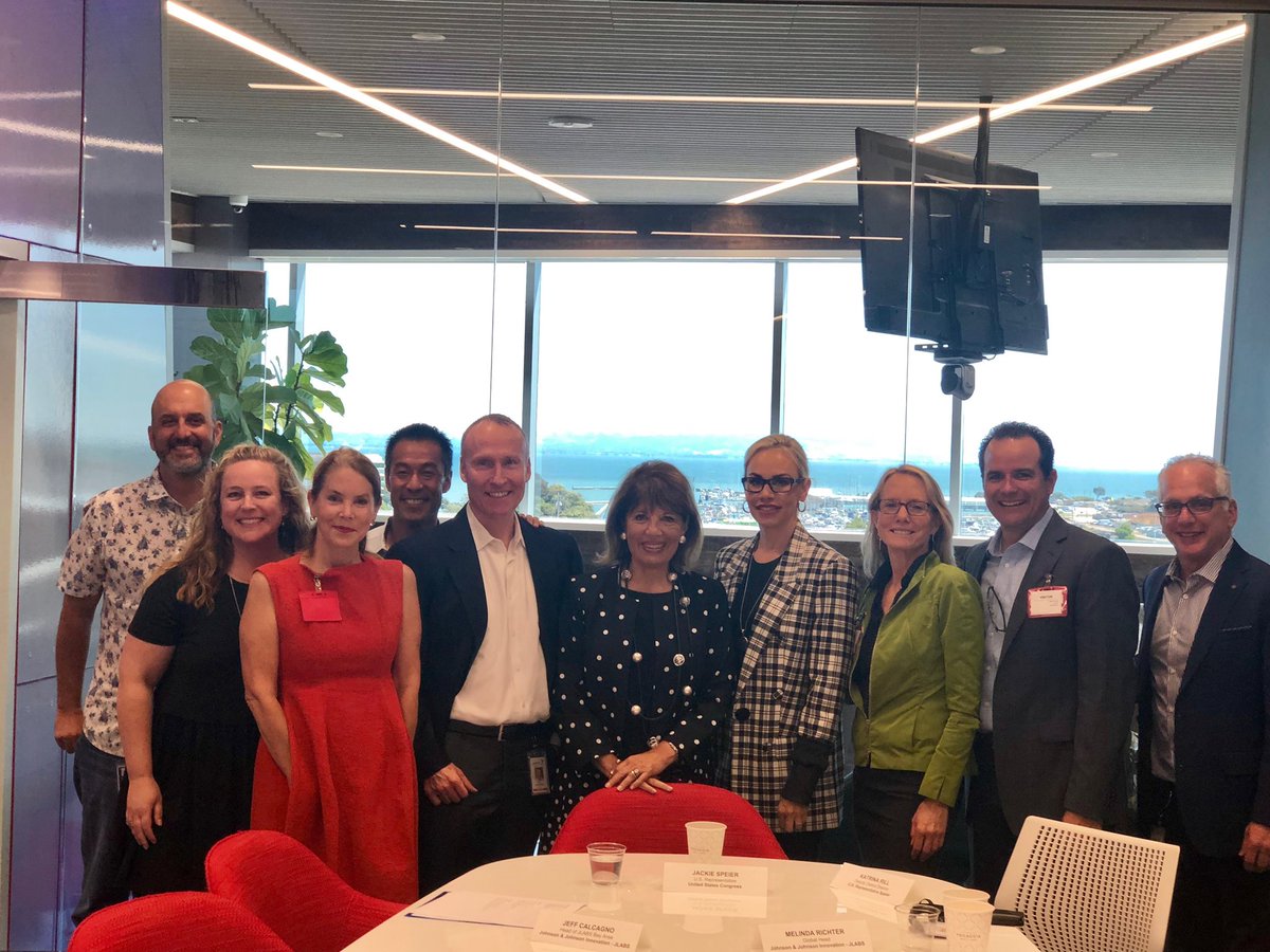 We had a very informative and inspirational roundtable today with <a href="/RepSpeier/">Jackie Speier</a>. Thank you <a href="/JLABS/">JLABS</a> and <a href="/melindarichter/">Melinda Richter</a> for hosting. Together we will continue to build and support the CA Life Sciences ecosystem!