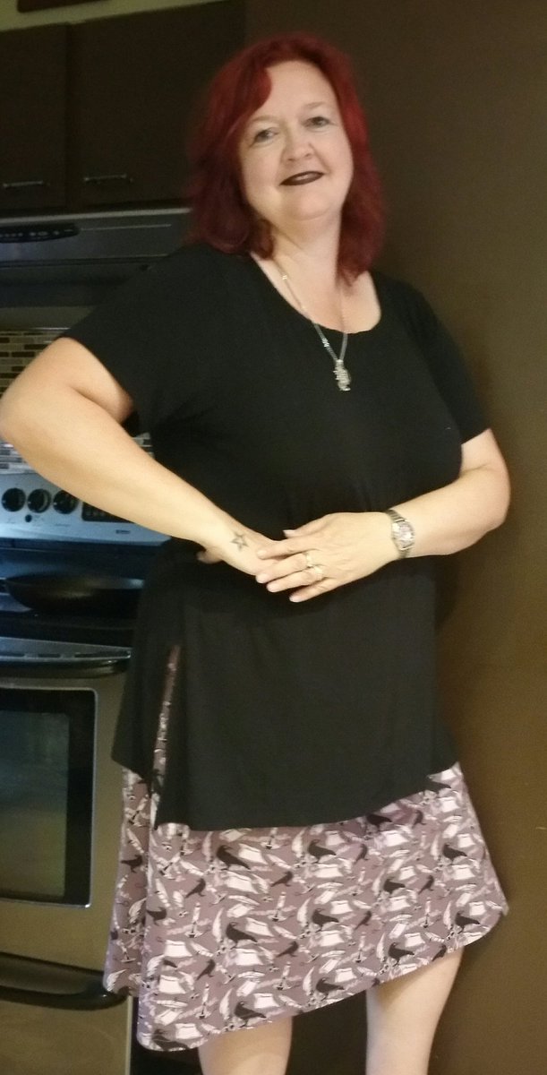 You know you're a librarian and former English teacher when your clothes and reading materials match...<a href="/SvahaUSA/">SvahaUSA</a>