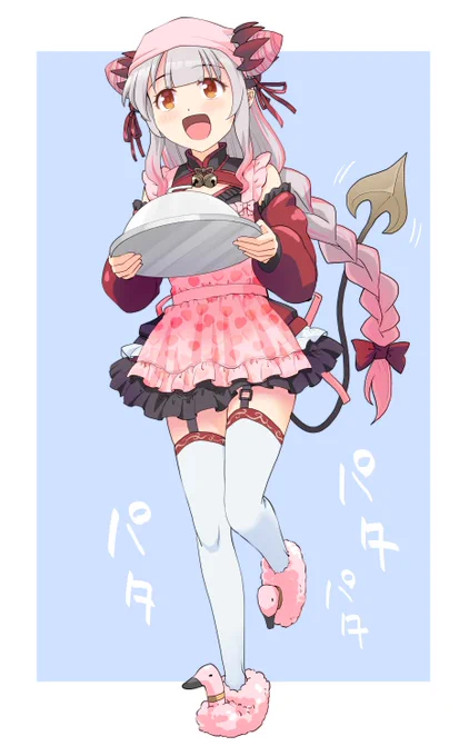 お気付きだろうか…実はこの画像先日の料理配信を意識した絵ではなく、過去の料理配信で描いた絵である。
…どうしてパトラちゃん料理配信、高確率でパトるの?
(料理に限った話じゃないかもしれんけど)

まぁ可愛いからいいんだけどw 