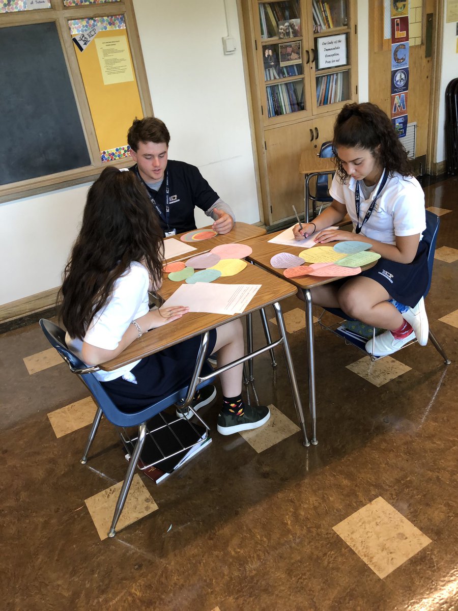 STardiff_ICCP's tweet photo. @ICCatholicPrep juniors trying to figure out their own moral code by looking at influences on it. #EngageEveryday https://t.co/iY2ZjiAW8Y