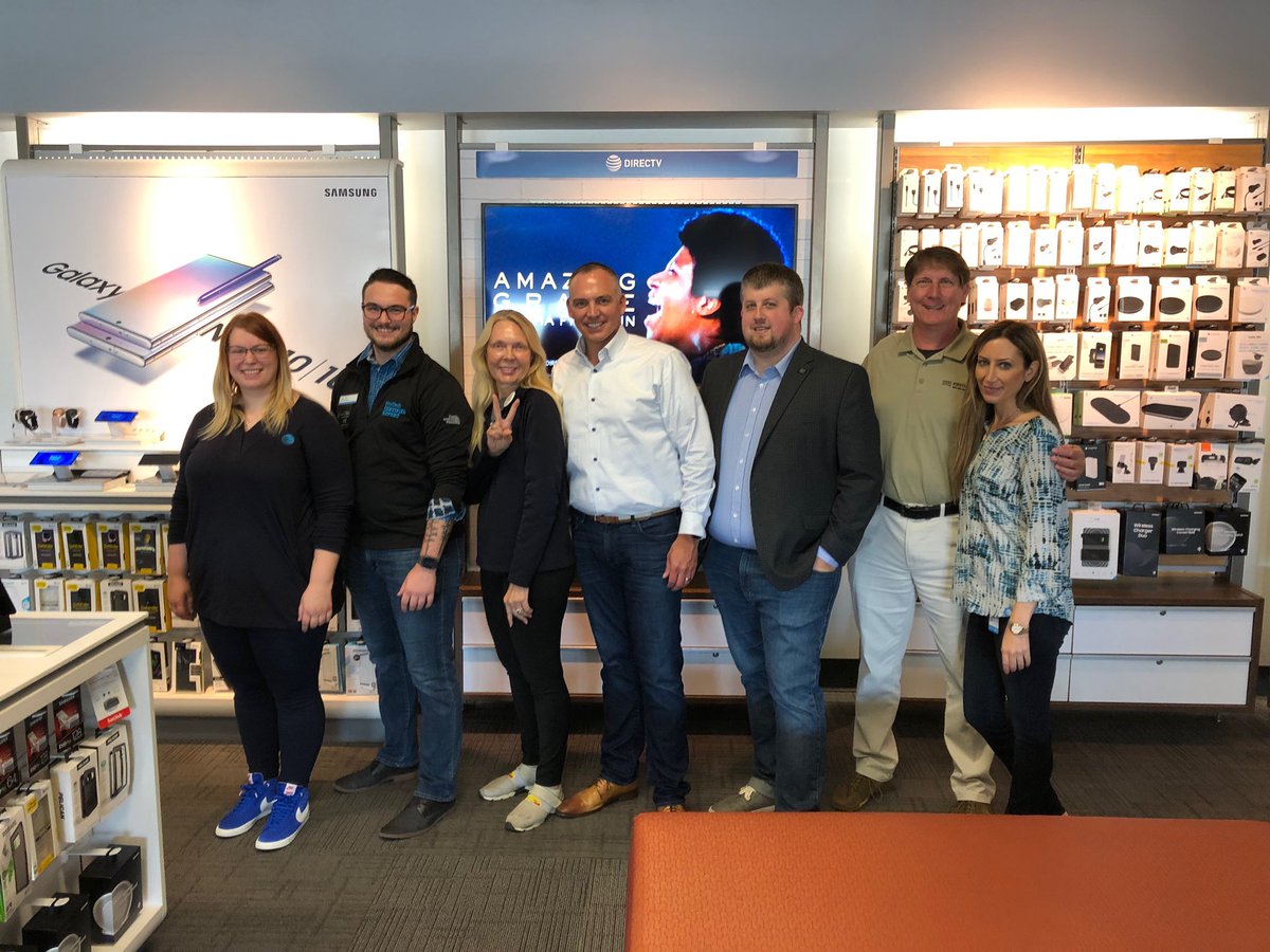Great visit from @BrianWest_NP and our FirstNet partners! The Village Pointe team is ready to rock! @zena_matti @att_ted