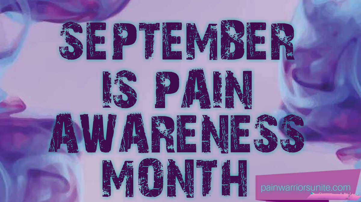 Fellow Warriors, September is pain awareness month. Please share your ideas to help promote our cause! #septemberpainawareness #PainPatientsVote @BlessingBox4u @up_pain @kathyireland @JustWinks @cathy_kean @ravensspirit68 @puppyluvr312 @GhostinGeek @Jmkilingnyc @pechilvr