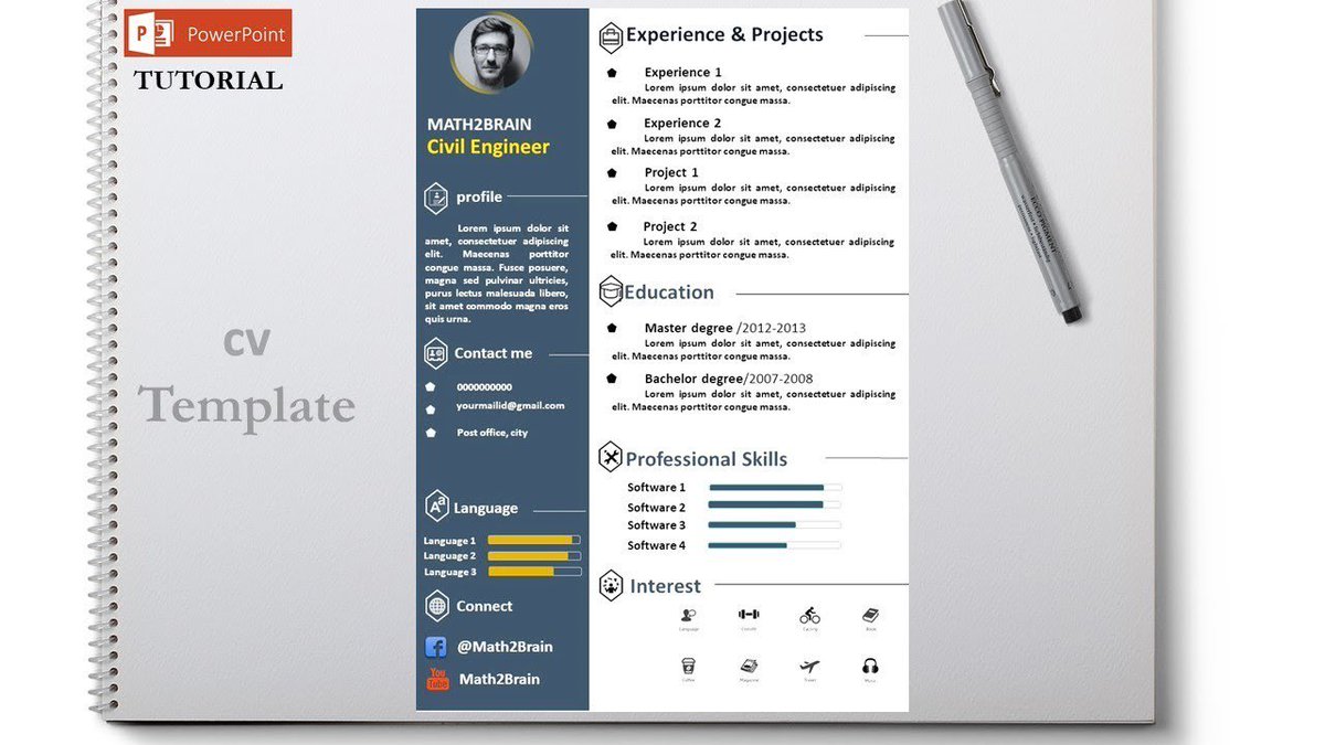 graphiprint's tweet image. How To Make professional CV on PowerPoint

=======================================
lien de la video : youtu.be/RAit3Gau-QU
=======================================
-----------------thank you -----