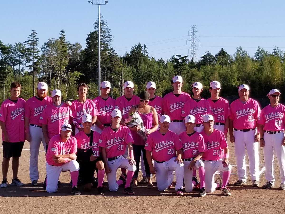 hollyla1's tweet image. Thank you @Athletics for sending these beautiful jerseys  to Nova Scotia for our strike out cancer night here at Weir Field @HPAsBaseball #TeamShelley