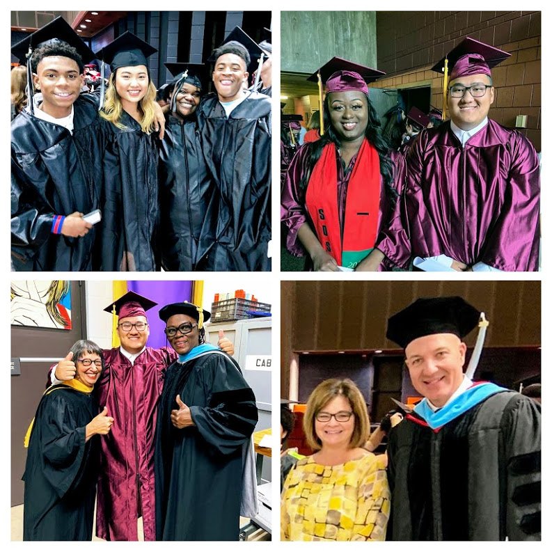 SPPS_News's tweet photo. #SPPS hosted the 2019 Summer Graduation last night at St. Catherine University. Ta’Vasia and Austin from #HardingHighSchool served as the student commencement speakers. The Saint Paul Summer Class of 2019 had 139 graduates. 🎓 #SPPSGrad https://t.co/jUY5hNDWcN
